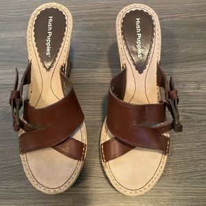 Hush Puppies Wedge Sandals -NWOT